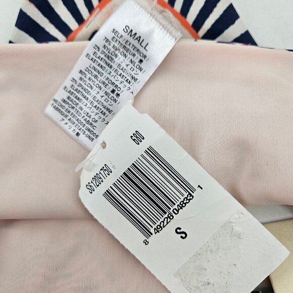 New Mara Hoffman Ruched Side Bikini Bottoms Womens S Blue Low Rise Peacock - Picture 4 of 4